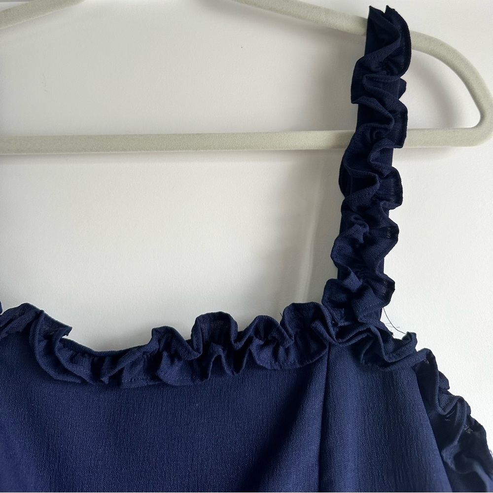 superdown Navy Ruffle Mini Dress - Picture 6 of 7